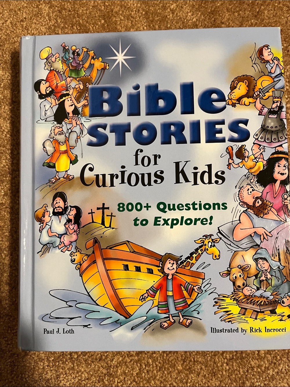 Bible Stories for Curious Kids - Blue Hardcover Children's Book